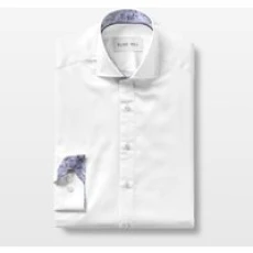 White with Times March Accents Shirt, M