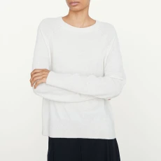 White Wool Blend Jumper