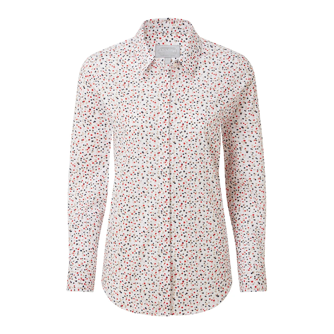 White/Pink Sunningdale Print Shirt