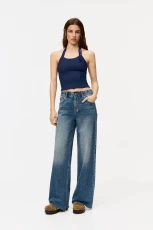 Wide-Leg Baggy Jeans With Elasticated Waistband