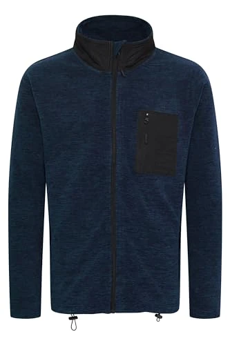Wilton Men's Fleece Jacket Sweatshirt Jacket Outdoor Jacket, Size:XL, Colour:Navy Mix (420)