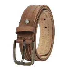 Windsors handmade quality designer brown leather belts for men, 100% leather belt buckle for men, lightweight belt jeans, brown belt men, suitable for casual formal sportswear (Classic Brown, 40)