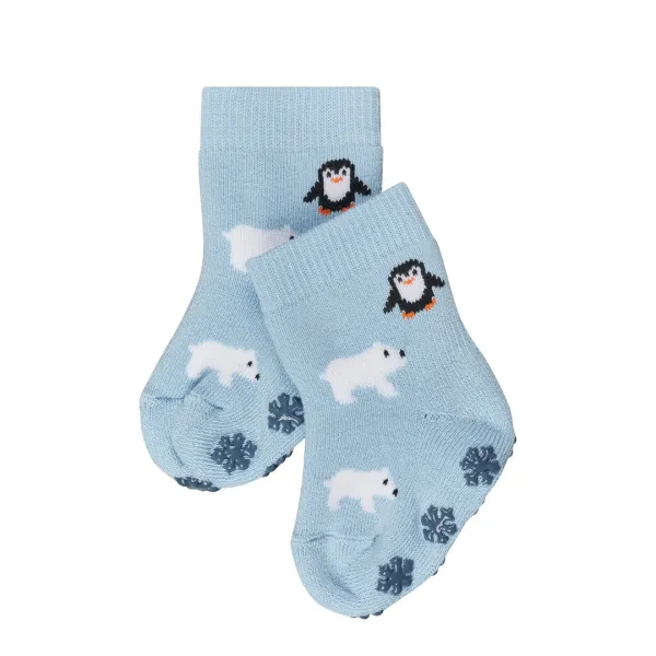 Winter Animals Babies House socks - Blue