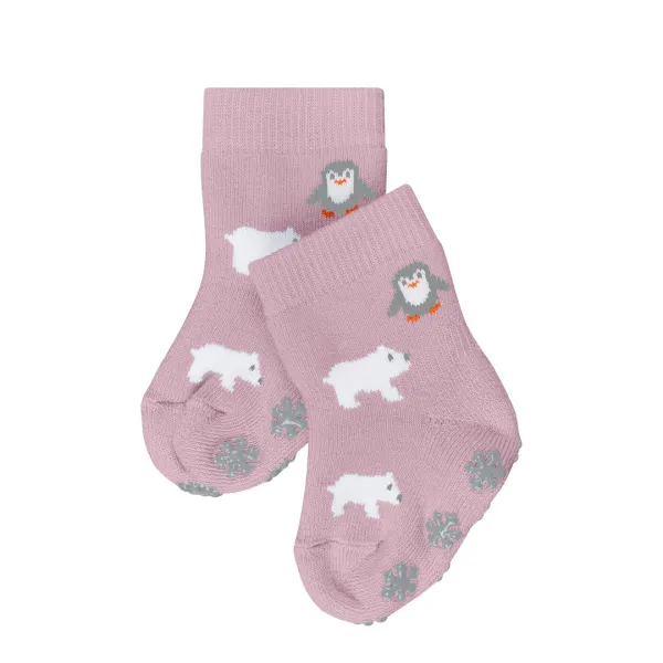 Winter Animals Babies House socks - Rose