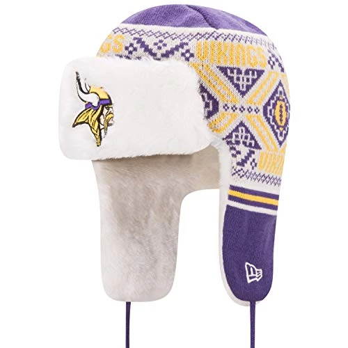 Winter Hat FESTIVE TRAPPER - Minnesota Vikings - One Size