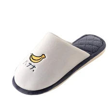 Winter Home Plush Slippers Comfort Warm Indoor Anti-Slip Shoes for Women/Men Dark Blue 8.5 UK Winter Home Plush Slippers Comfort Warm Indoor Anti-Slip Shoes for Women/Men Dark Blue 8.5 UK