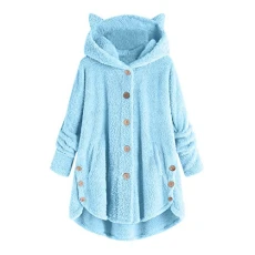 winter jacket for women brushed cotton shirts for women's autumn jackets ruffle warm jackets off the shoulder tops for women off the shoulder drawstring waterproof ruffle hem womens fleece elegant