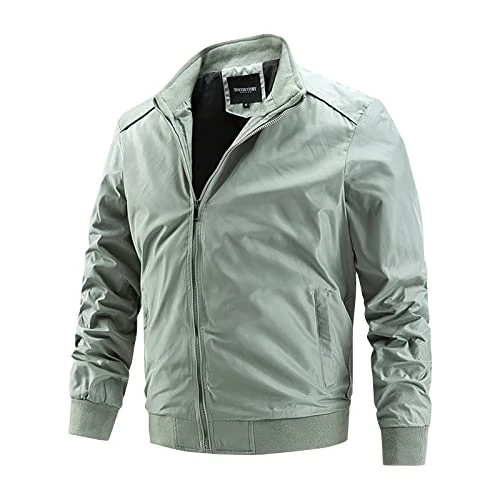 Winter Jackets for Men Zip Up Plain Jackets Autumn Open Front Cardigan Loose Outdoor Suit Plus Size Elgant Office Shirts UK Size