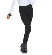 Winter Style Full Length Very Warm Thick Heavy Cotton Leggings (Fleece Inside) Sizes 8-22 P28 Black 12 UK (L)