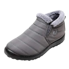 Winter Warm Boots for Men UK Lightwieght Snow Boots Waterproof Ankle Boots Solid Colour Black Loafers Men Clasic Boots Outdoor Sports Trainers Fleece Lined Boots Mens Safety Trainers Size 9