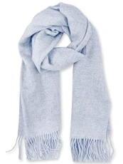 Winter Warm Scarf Solid Color Wool Shawl Wrap for Women Soft Tassel Stole Long Scarves