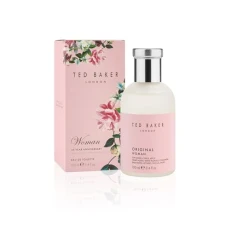 Woman Pink EDT, floral green feminine fragrance, opening notes are fresh peach, bergamont and tangerine with warm musk, vanilla and vetiver base notes, 100ml - Clear