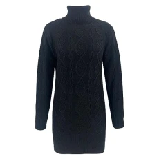 Womans Dress Long Sleeve Plus Size Long Sleeve Plus Size Jumper Dress Midi A Line Tops for Women UK Gifts for Students from Teachers Womens Winter Dresses Knit Dress Cheap Black