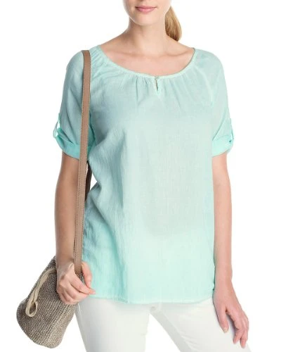 Women 3/4 Sleeve Blouse - Green - Grün (333 Mint) - 12