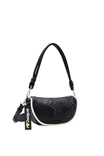 Women Aquiles Z Sheffield M Accessories PU Shoulder Bag, Black, One Size