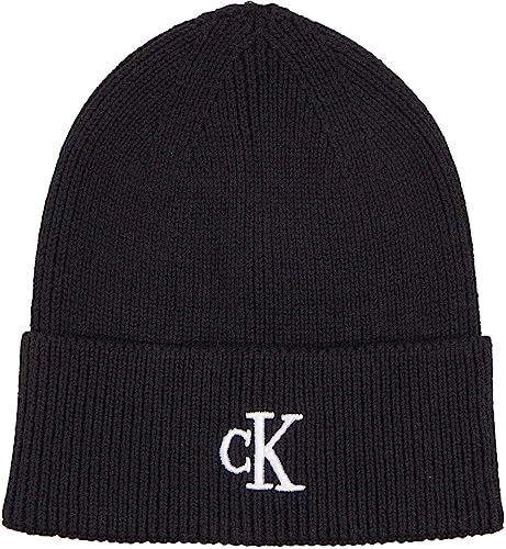 Women Beanie Knitted Winter Hat, Black (Black), One Size