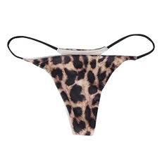 Women Bikini Bottoms High Cut Swim Briefs Cheeky Sexy Bikini Beach Bathing Swimsuit Leopard Print Shorts Bikini Thongs for Women Swimwear Thong Bikini Pants Short Bottoms Khaki