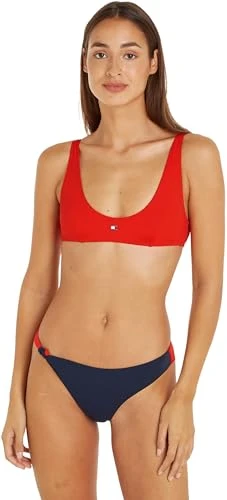 Women Bikini Top Bralette Wireless, Red (Hot Heat), M
