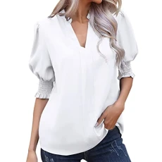 Women Blouse and Shirts Women's Pima Cotton Workout Crop Top Short Sleeve Running T-Shirt Casual Athletic Tee Off Shoulder Tops for Women UK Neon Tshirts (White, M)