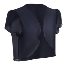 Women Bolero Shrug Over Dress Shrug Ruffle Sleeve Cropped Shrug for Evening Dress