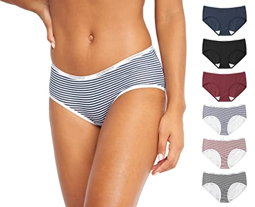 Women Cotton Multipack Full Briefs Soft Panties Pack of 6 (12, Ariella)