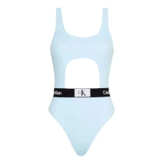 Women Cut Out One Piece-Rp Cut Out Blue, M Women Cut Out One Piece-Rp Cut Out Blue, M
