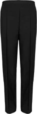 Women Elasticated Pocket Trousers Pants Black 20W - 25L