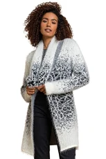 Women Fluffy Cardigan Ladies Winter Cardi Longline Edge to Edge Ombre Coatigan Casual Sparkly Glittery Jacket Knitwear Knitted Autumn Fleecy Cosy Soft Coats - Ivory - Size 14 Women Fluffy Cardigan Ladies Winter Cardi Longline Edge to Edge Ombre Coatigan Casual Sparkly Glittery Jacket Knitwear Knitted Autumn Fleecy Cosy Soft Coats - Ivory - Size 14