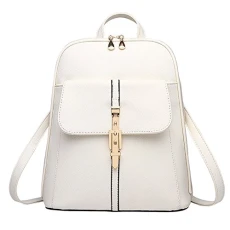 Women Girls Ladies Backpack Casual Shoulder Bag Rucksack PU Leather Travel Bag White Women Girls Ladies Backpack Casual Shoulder Bag Rucksack PU Leather Travel Bag White