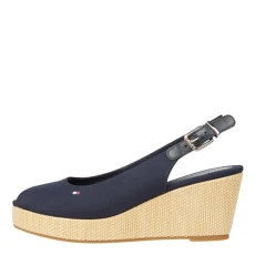 , Women, Iconic Elba Sling Back Wedge, Wedge Espadrille, Blue, 7