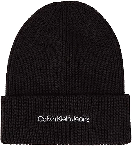 Women Institutional Knitted Winter Hat, Black (Black), One Size