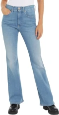 Women Jeans Boot Cut, Blue (Denim Light), 30W/32L