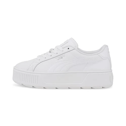 Women Karmen L Sneakers,  White- White- Silver, 5 UK