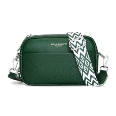Women Leather Shoulder Bag with Strap Underarm Bag Multipurpose Waterproof Handbag for Travel Outdoor Dating Shopping Working, Green