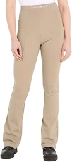 Women Leggings Logo Elastic Milano Sport, Beige (Plaza Taupe), S Women Leggings Logo Elastic Milano Sport, Beige (Plaza Taupe), S