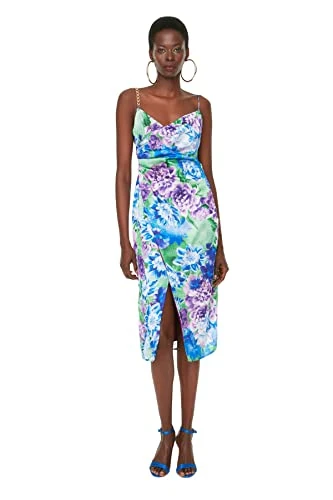 Women Midi The wrap Regular fit Woven Dress