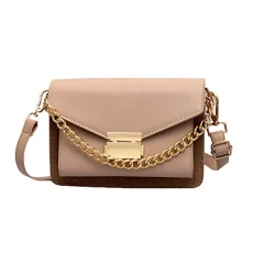 Women Multi-Layer Handbag Shoulder Bag Chain Evening Party Cross Body Bags Khaki