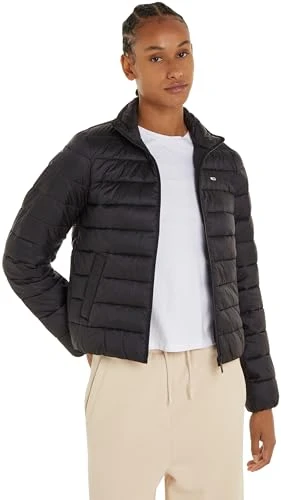 Women Padded Jacket for Transition Weather, Black (Black), M
