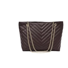 Women PU Leather Chain Shoulder Bag Lady Thread Quilted Solid Color Handbag Large Capacity Handbags Fashion Ladies Shoulder Bag Women PU Leather Chain Shoulder Bag Lady Thread Quilted Solid Color Handbag Large Capacity Handbags Fashion Ladies Shoulder Bag