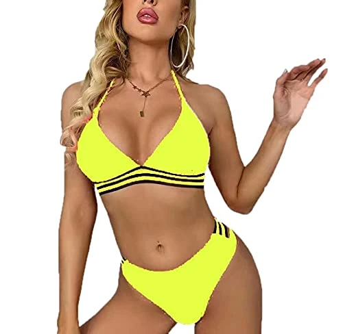 Women Push-Up Padded Bra Bikini Set Womens Sexy Lace Bikini Summer Sexy Swimsuit Two-Piece Suit Soft Bras Beach Bathing Suits Green