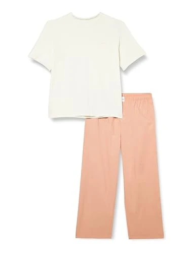 Women Pyjama Set Short/Long, Multicolor (Vanilla Ice/Stone Grey), M