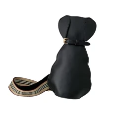 Women Shoulder Bag Cute Versatile Dog Shaped Bag for Summer Work Hiking Shopping, Black Women Shoulder Bag Cute Versatile Dog Shaped Bag for Summer Work Hiking Shopping, Black