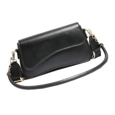 Women Shoulder Bag, Fashion Shoulder Bag, PU Leather Bag, Women's Bags, Multi-Pocket Bag, Shoulder Bag with Adjustable Shoulder Strap for Women, Black, riferimento