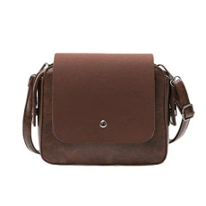 Women Shoulder Bag Tote Messenger Mini Pu Leather Crossbody Handbag Brown