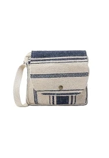 Women shoulder bag, Wool white navy, onesize Women shoulder bag, Wool white navy, onesize