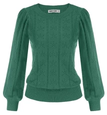 Women Soft Sweater Pullover Long Sleeve Casual Daily Office Jumper Knitwear Light Green M Women Soft Sweater Pullover Long Sleeve Casual Daily Office Jumper Knitwear Light Green M