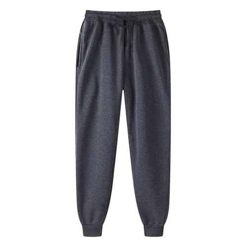 Women Sweatpants Plain Elastic Waist Jogger Pants Casual Tracksuit Bottoms Sport Jogging Running Gym Workout Yoga Pants Trousers with Pockets Grey 3XL