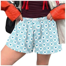 Women Swim Shorts Tummy Control High Waisted Boyshorts Full Coverage Bathing Suit Bikini Bottoms Womens Cargo Pants Compression Shorts Plus Size Trousers for Women (Blue, M)