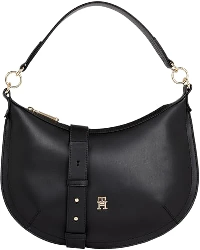 Women TH CHIC SHOULDER BAG, Black, One Size