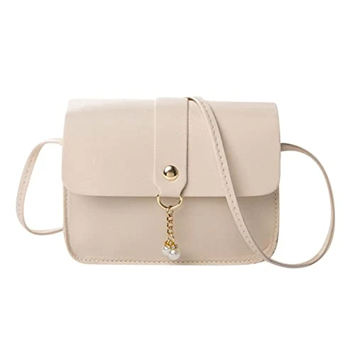 Women Tote Bag Simply Fashion Bag Strap Messenger Shoulder Bag Mobile Phone Bag, Pocket Design, Main Compartments with Zips and Small Compartment Daily Common